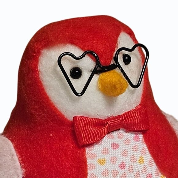 Target 2023 Spritz Fabric Valentine’s Bird Fledge with Heart Glasses w Gold Tag - Picture 5 of 10